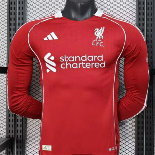 Liverpool home football shirt long sleeves 2025/2026