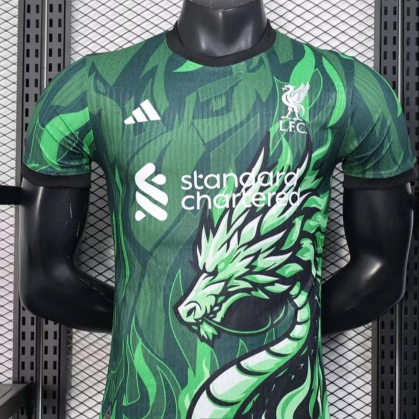 Green Football Jersey Special Edition Liverpool 2025/2026