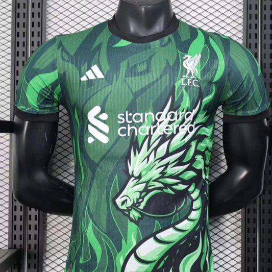 Green Football Jersey Special Edition Liverpool 2025/2026