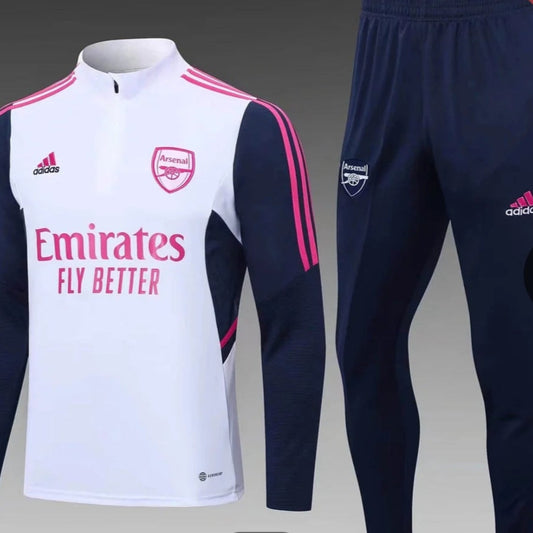2025/2026 Arsenal Training Tracksuit, White and pink + Royal Blue + White + Deep Red + Red