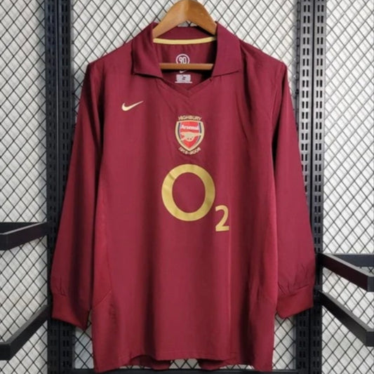 2005/2006 Arsenal Home Retro Long Sleeve Football Shirt