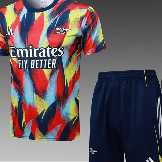 2025/2026 Arsenal Pre-Match Training Color Shirt and Shorts + Color Vest and Shorts