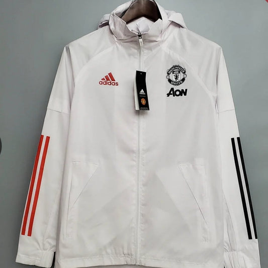 2021 - Manchester United White Football Windbreaker