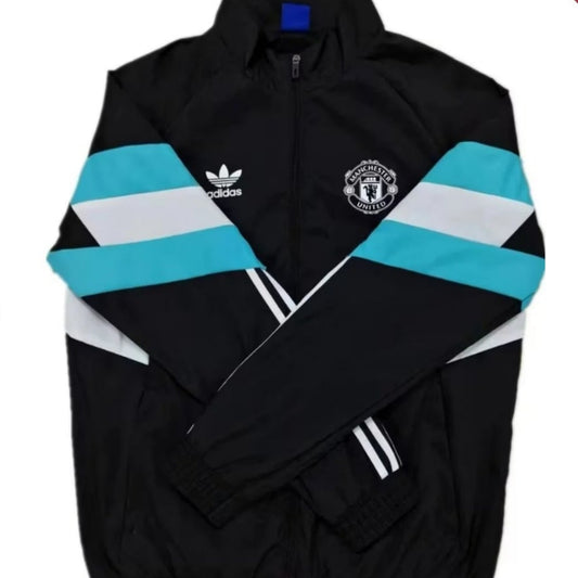 2024/2025 Manchester United Black Football Windbreaker