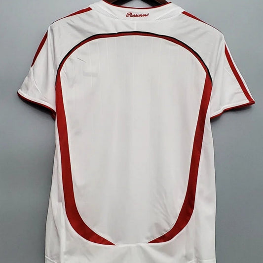 Camiseta de fútbol retro de visitante del AC Milan 2006/2007