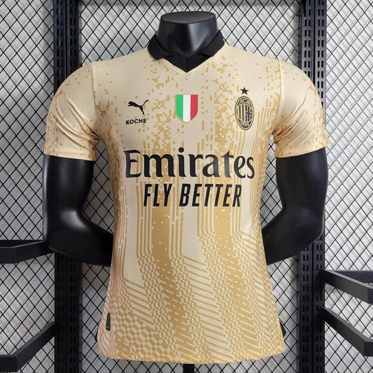2022/2023 AC Milan Goalkeeper Special Edition Gold Football Shirt