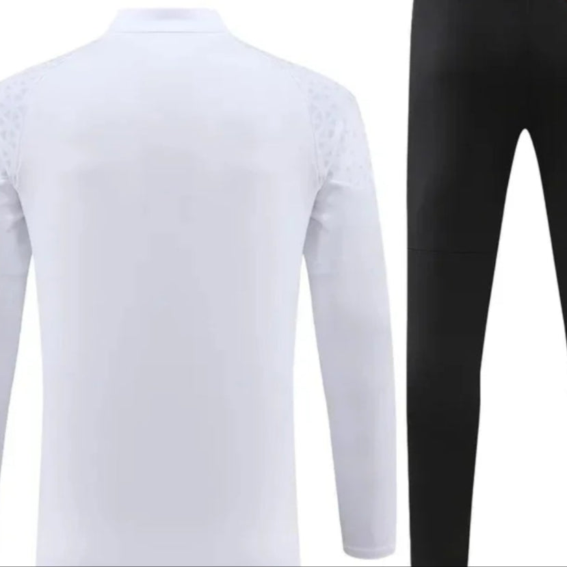 2023/2024 AC Milan White Half-Pull Training Suit