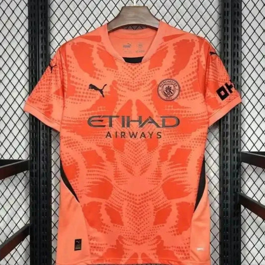 2024/2025 Manchester City Goalkeeper Orange Football Shirt