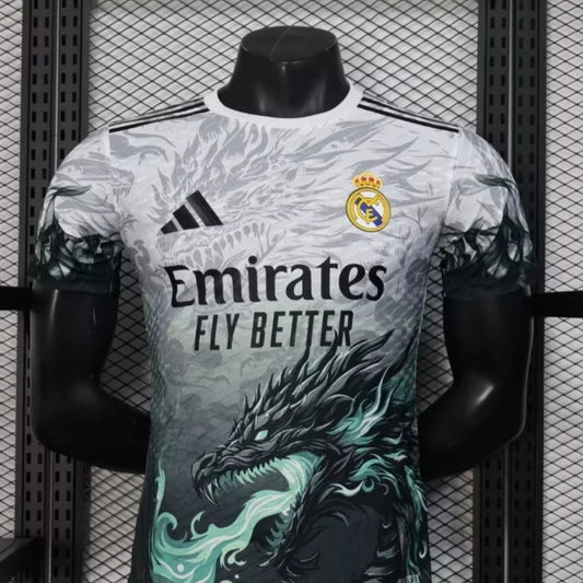 2025/2026 Real Madrid Black Dragon Special Edition Football Shirt