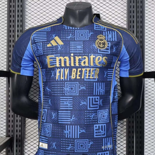 2025/2026 Real Madrid Special Edition Dark Blue Football Shirt