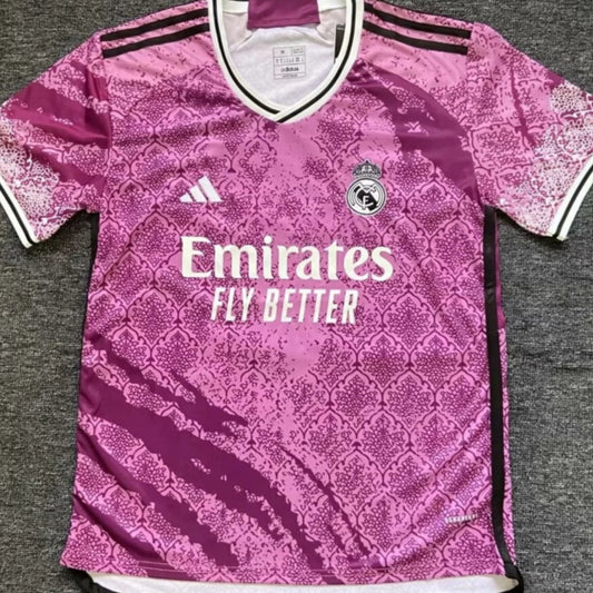 2024/2025 Real Madrid Pink Special Edition Football Shirt