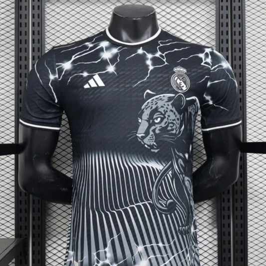 2024/2025 Real Madrid Black Leopard Special Football Shirt