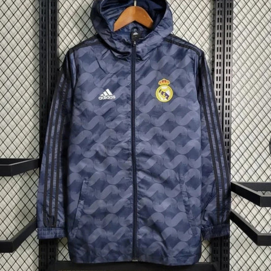 2023/2024 Real Madrid Black Windbreaker