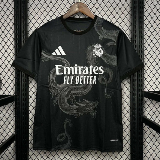 2024/2025 Real Madrid Chinese Dragon Black Football Shirt