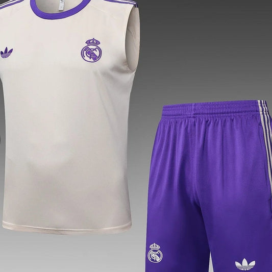 2025/2026 Real Madrid Apricot Pre-Match Training Vest + Short