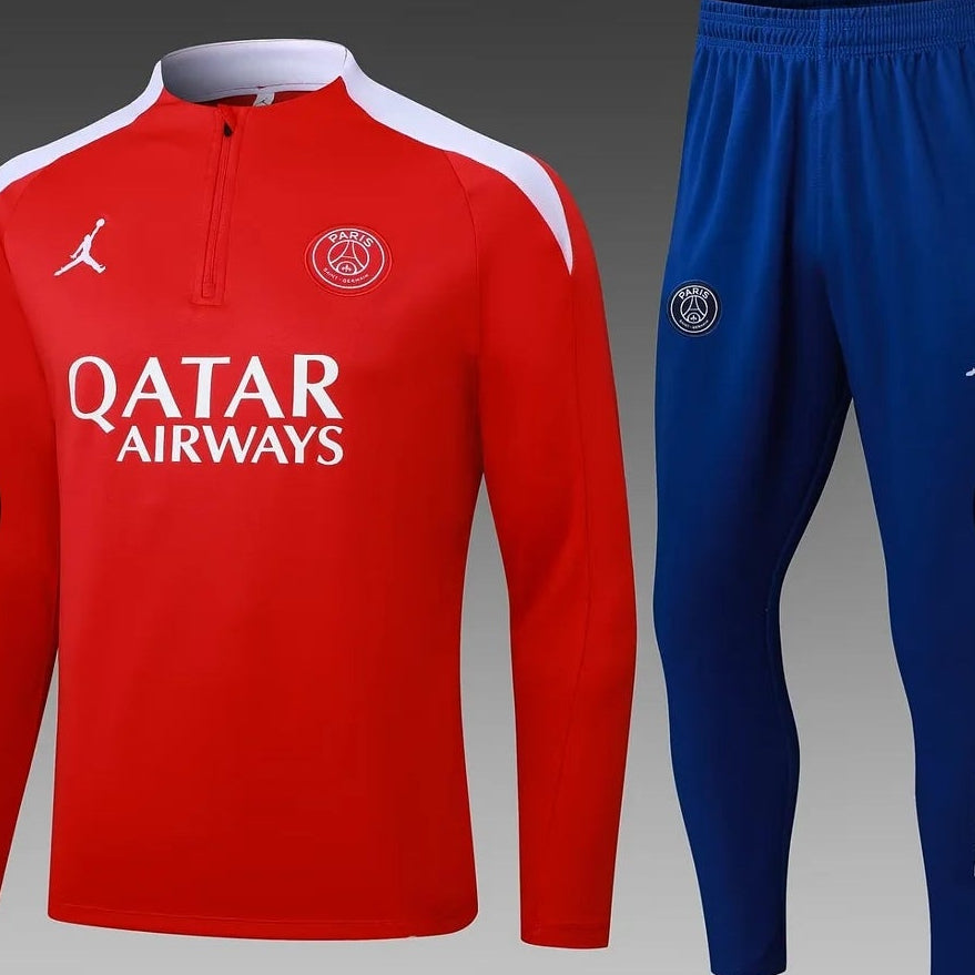 2025/2026 PSG Red Half-Pull Training Suit