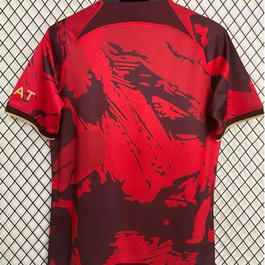 Camiseta de fútbol roja del PSG 2024/2025
