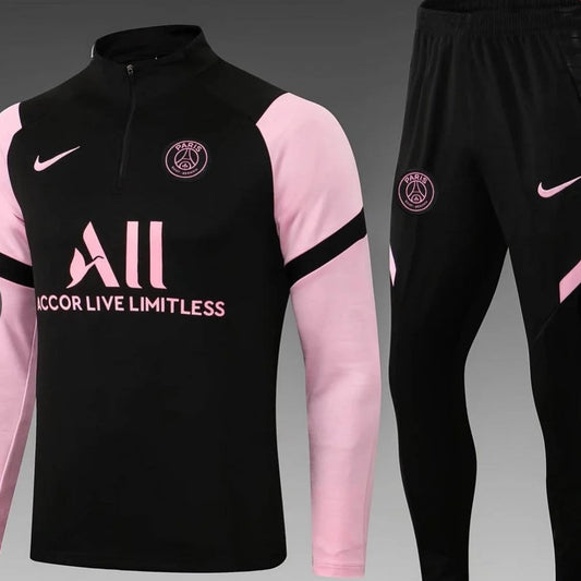 2021/2022 PSG Black PInk Long Sleeve Training Suit