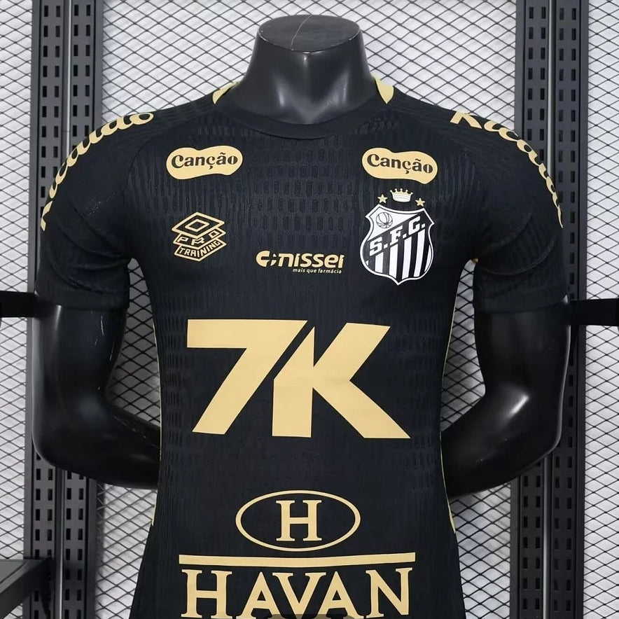 2025/2026 Santos New Ads Home Black Football Shirt