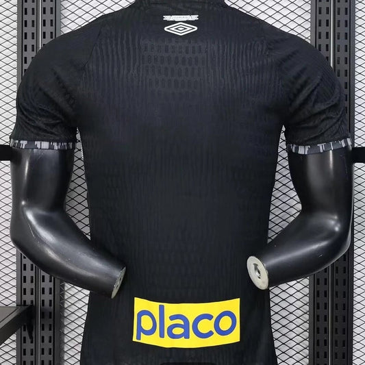 Camiseta de fútbol negra del Santos 2025/2026