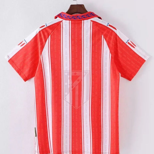 Camiseta de fútbol retro de local del Atlético de Madrid 1995/1996