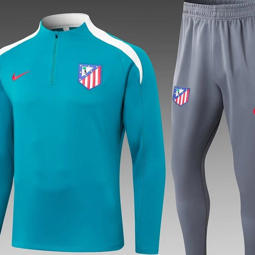2024/2025 Atletico Madrid Lake Blue Training Suit