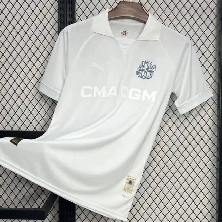 2024/2025 Olympique de Marseille 125th White Football Shirt