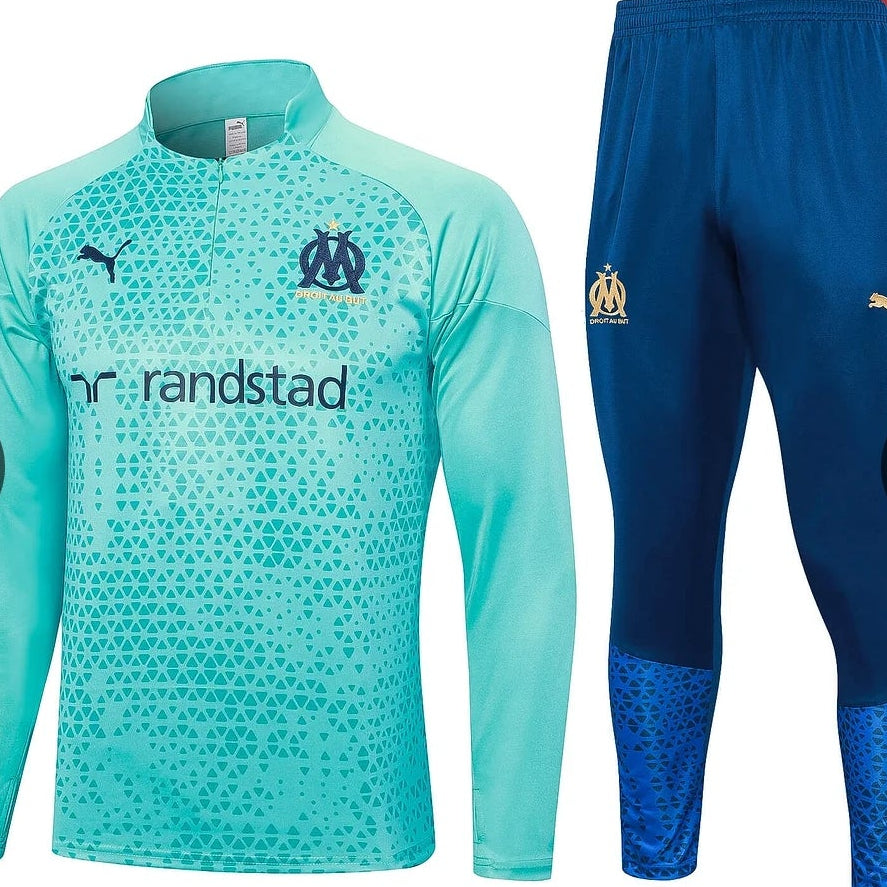 2023/2024 Olympique de Marseille Turquoise Training Suit