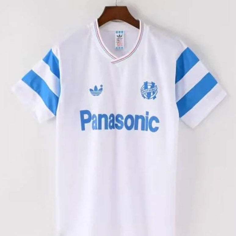 1990/1991 Olympique de Marseille Home Retro Football Shirt