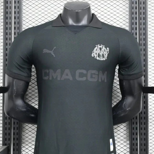 2024/2025 Olympique de Marseille Black 125th Edition Football Shirt
