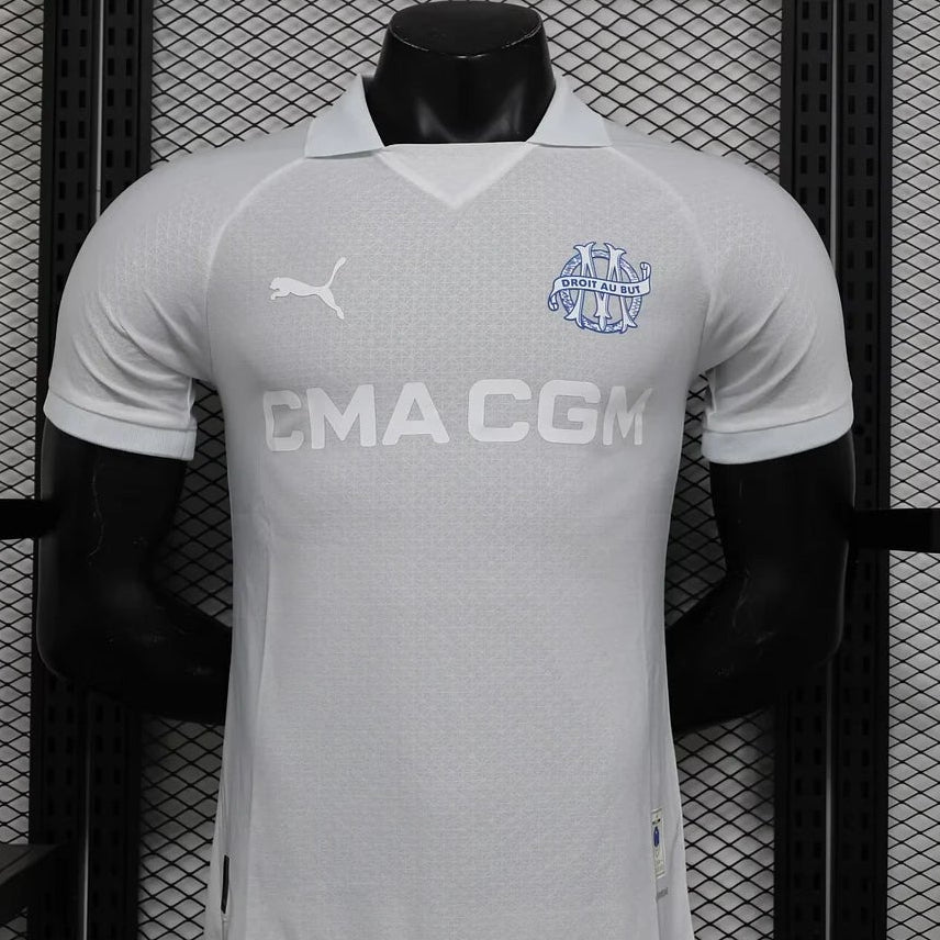 2024/2025 Olympique de Marseille White 125th Edition Football Shirt