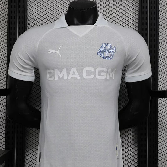 2024/2025 Olympique de Marseille White 125th Edition Football Shirt