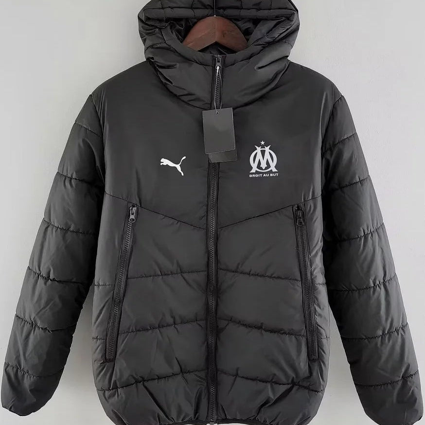 2024/2025 Olympique de Marseille Black Cotton Jacket