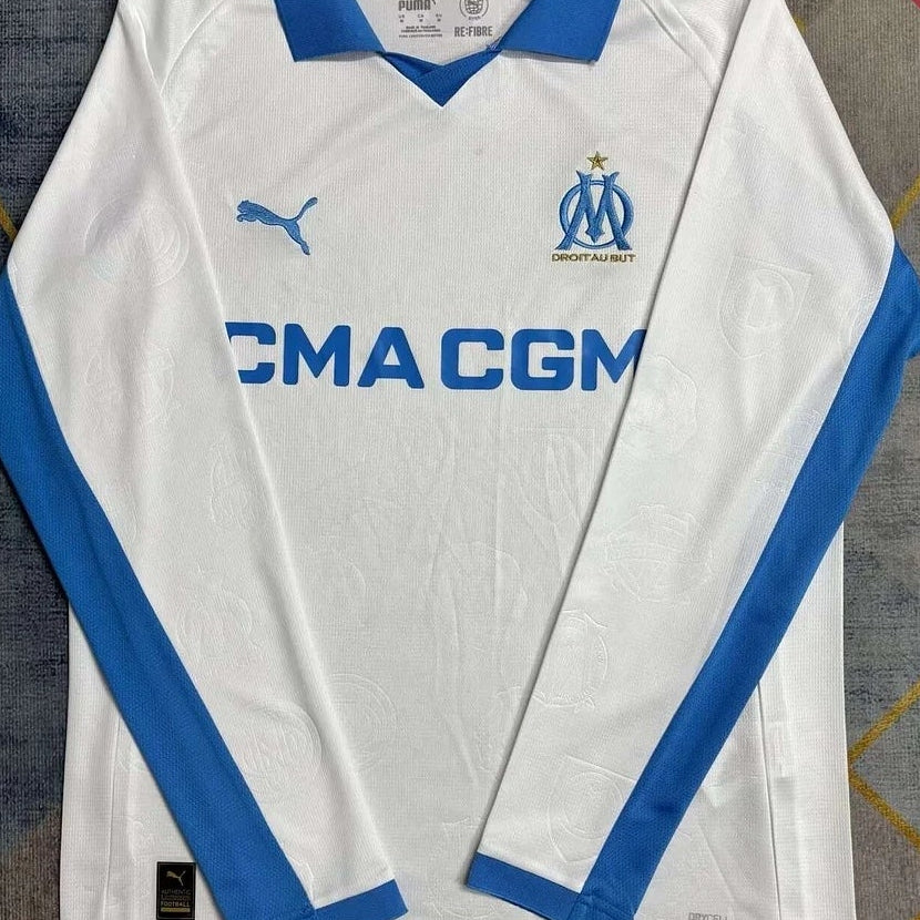 2025/2026 Olympique de Marseille Home Long Sleeve