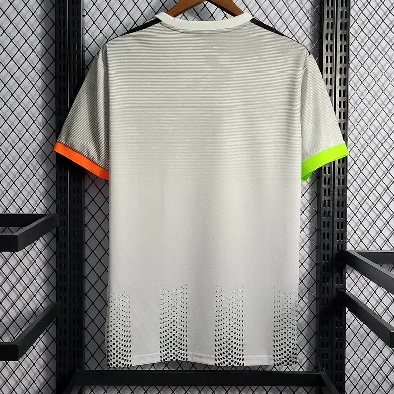 2019/2020 Juventus Retro Joint Edition Black and White Stripes Football Shirt