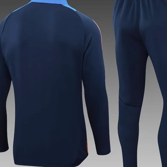 Veste longue zippée bleu roi Juventus 2024/2025