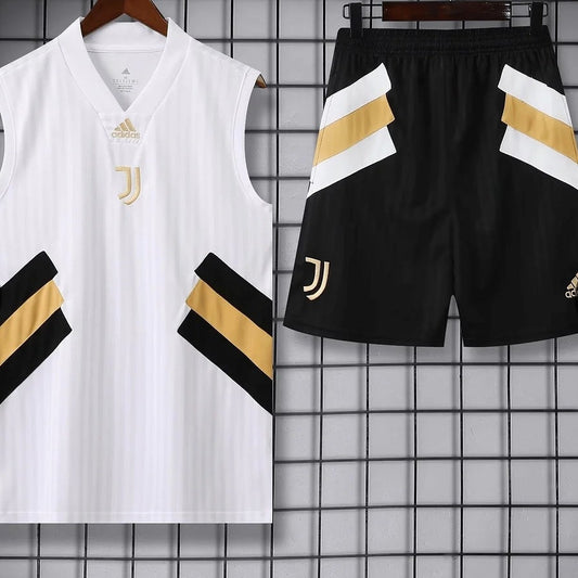 2023/2024 Juventus Pre-Match Training Vest + Shorts