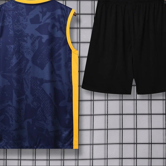Chaleco + Pantalones Cortos de Entrenamiento Pre-Partido Azul Oscuro del Inter de Milán 2025/2026