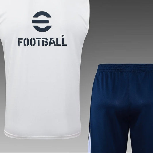 Conjunto de entrenamiento Pre-Match Inter de Milán Blanco 2025/2026 (Camiseta sin mangas y pantalón corto)
