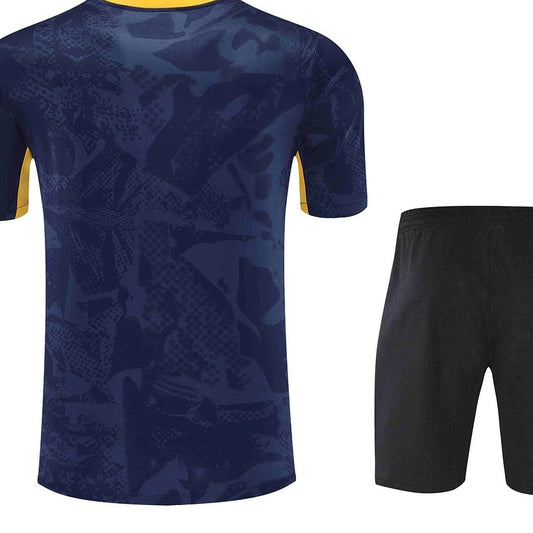Conjunto de entrenamiento Pre-Partido Inter de Milán 2025/2026 Camiseta+Pantalón corto azul oscuro