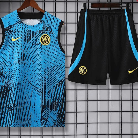 2023/2024 Inter Milan Pre-Match Training Vest+Shorts