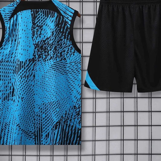 2023/2024 Chaleco y Pantalones Cortos de Entrenamiento Pre-Partido del Inter de Milán