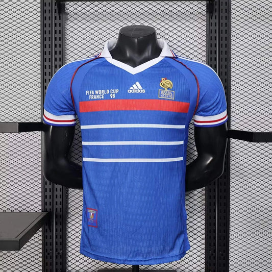 2025 France Blue Retro Football Shirt
