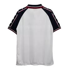 Camiseta de fútbol retro de visitante del Manchester City 1997/1998